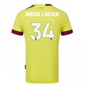 Burnley Jacob Bruun Larsen #34 Gostujuci Dres 2023-24 Kratak Rukavima